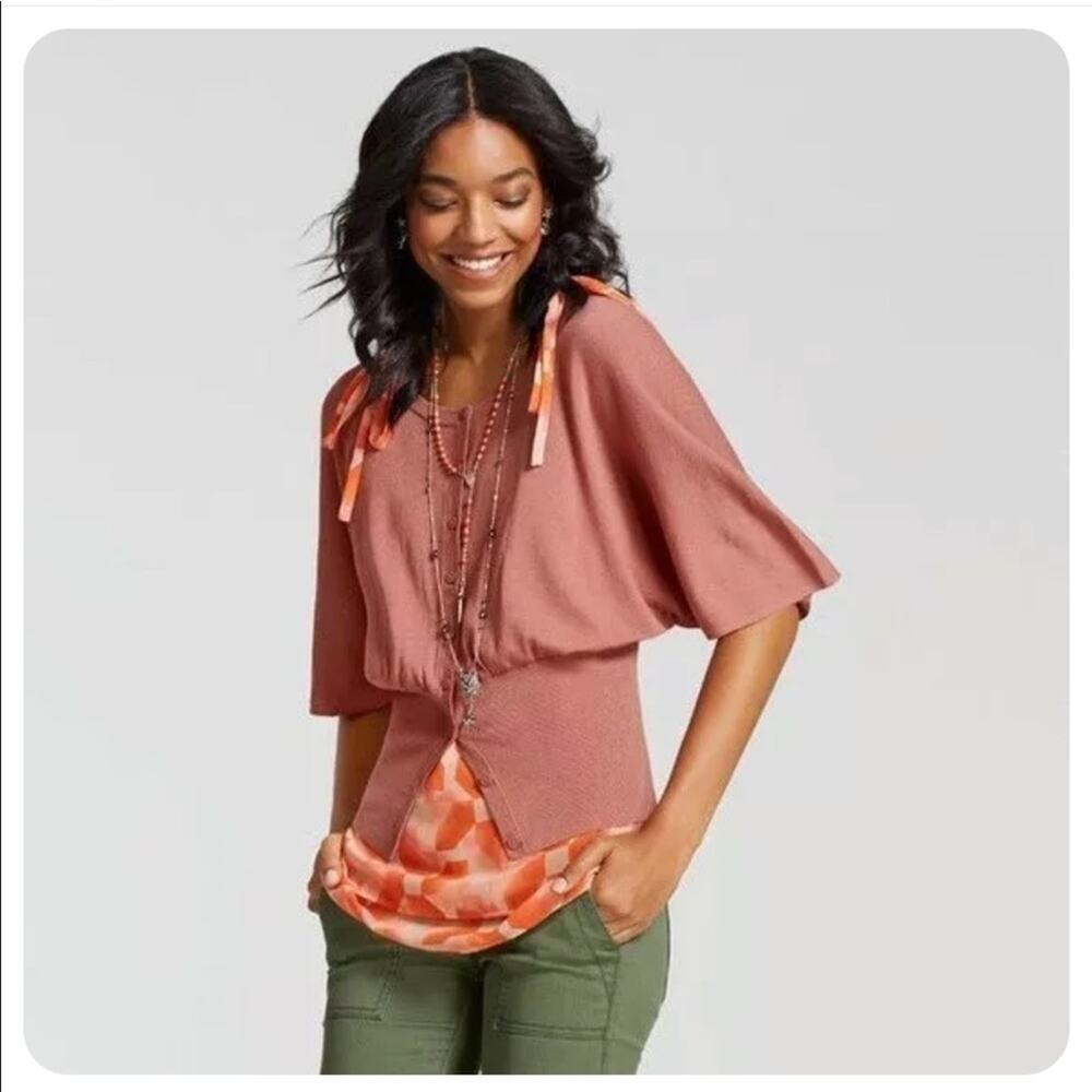 Cabi Dusty Pink Cardigan